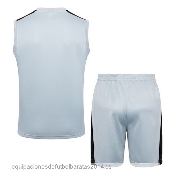 Nuevo Entrenamiento Sin Mangas Conjunto Completo Paris Saint Germain 23/24 Gris Claro Baratas
